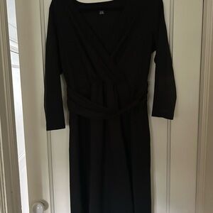 Lands' End Black Long Sleeve Dress